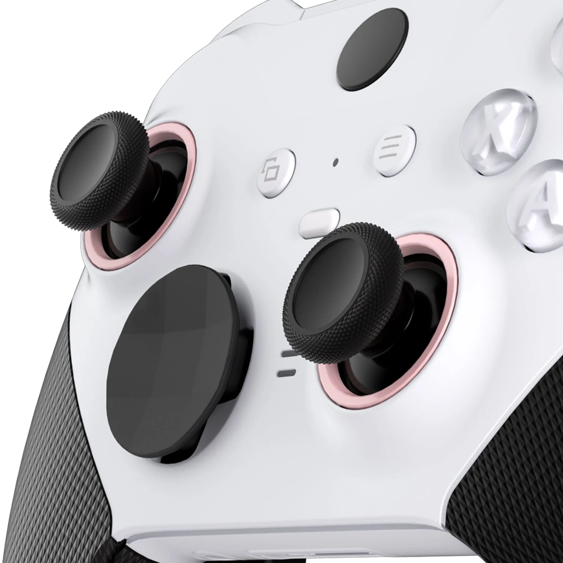 eXtremeRate Custom Accent Rings for Xbox Elite Series 2 Core & for Elite Series 2 & for Xbox One Elite Controller, Compatible with eXtremeRate ASR Version Shell for Xbox Series X/S Controller - Cherry Blossoms Pink - XOJ13015GC