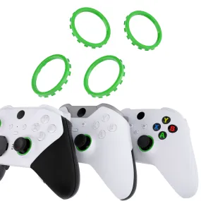 eXtremeRate Custom Accent Rings for Xbox Elite Series 2 Core & for Elite Series 2 & for Xbox One Elite Controller, Compatible with eXtremeRate ASR Version Shell for Xbox Series X/S Controller - Green - XOJ13005GC