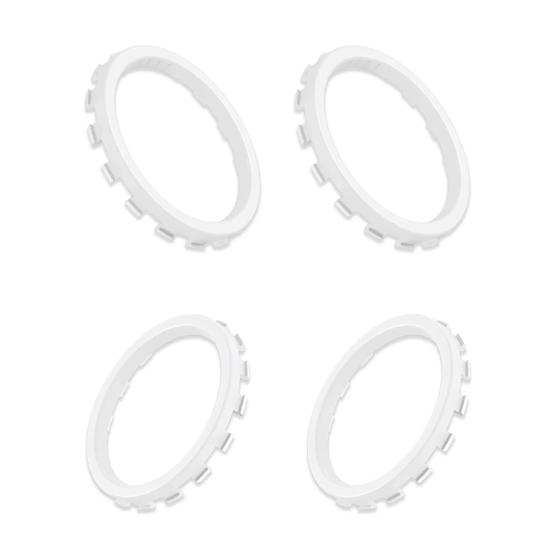 eXtremeRate Custom Accent Rings for Xbox Elite Series 2 Core & for Elite Series 2 & for Xbox One Elite Controller, Compatible with eXtremeRate ASR Version Shell for Xbox Series X/S Controller - White - XOJ13007GC