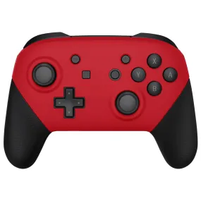 eXtremeRate Passion Red Faceplate and Backplate for NS Switch Pro Controller, Soft Touch DIY Replacement Shell Housing Case for NS Switch Pro Controller - Controller NOT Included - MRP332
