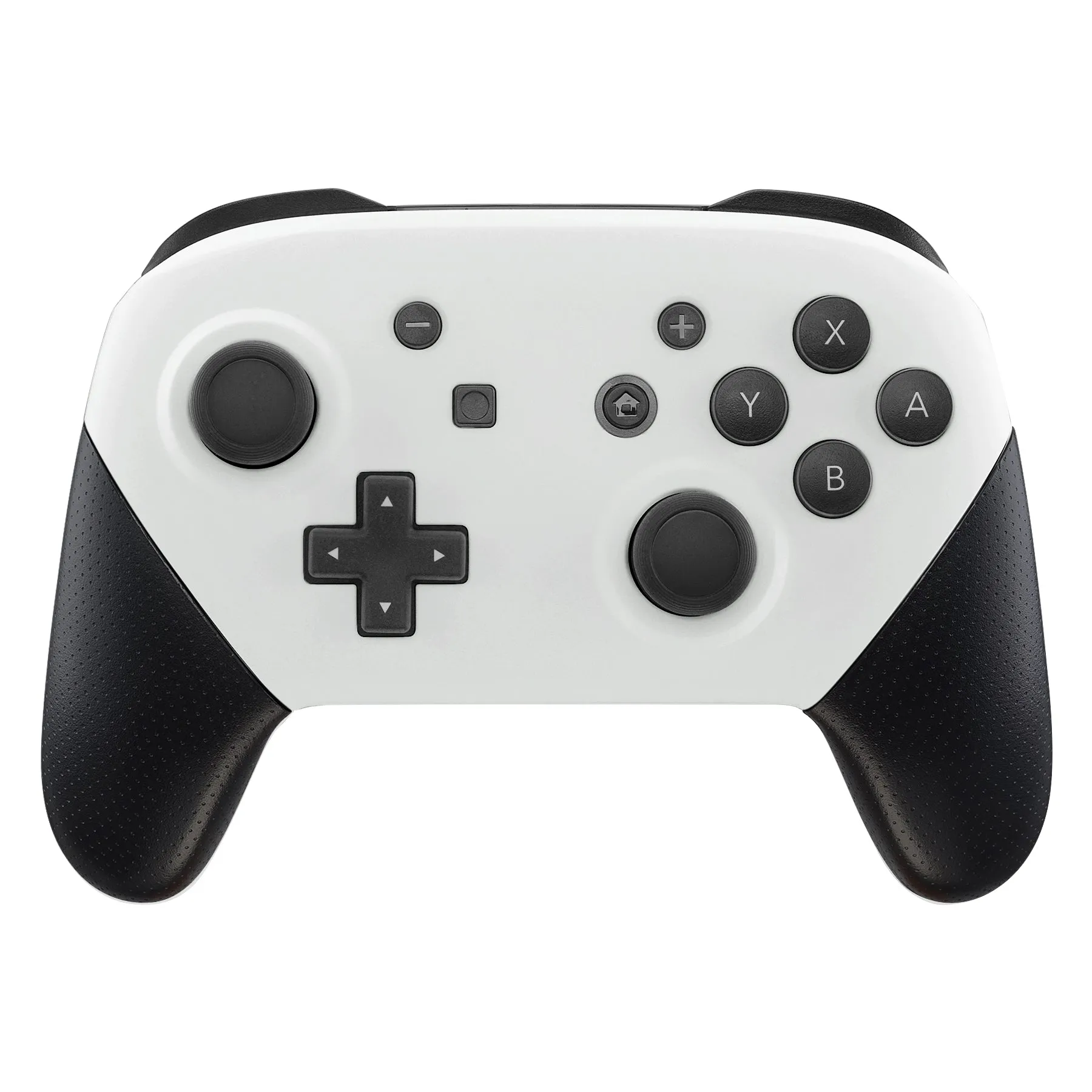 eXtremeRate White Faceplate and Backplate for Nintendo Switch Pro Controller, DIY Replacement Shell Housing Case for Nintendo Switch Pro - Controller NOT Included - MRP306