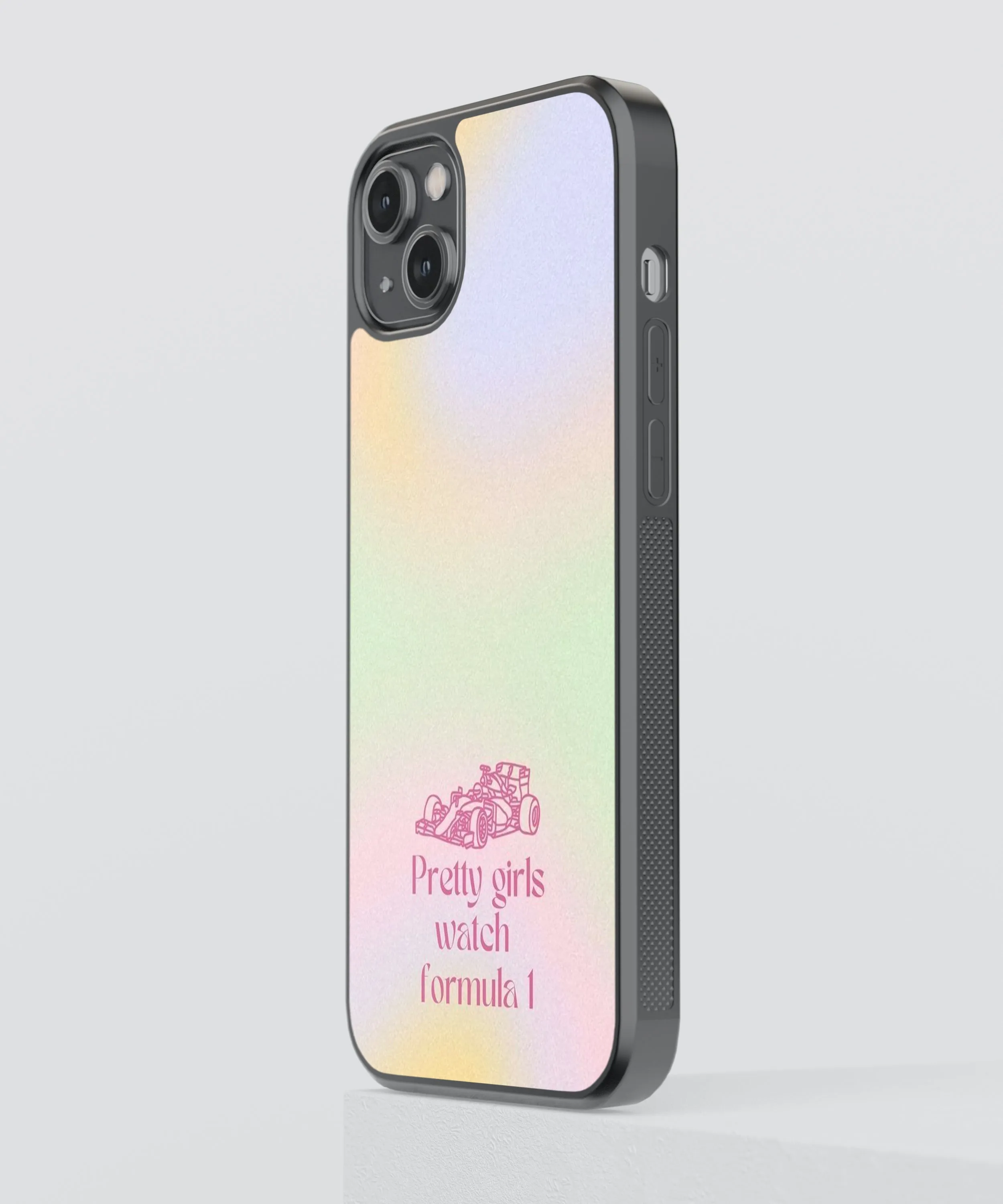 F1 Pretty Girls Car Glass Phone Case Cover