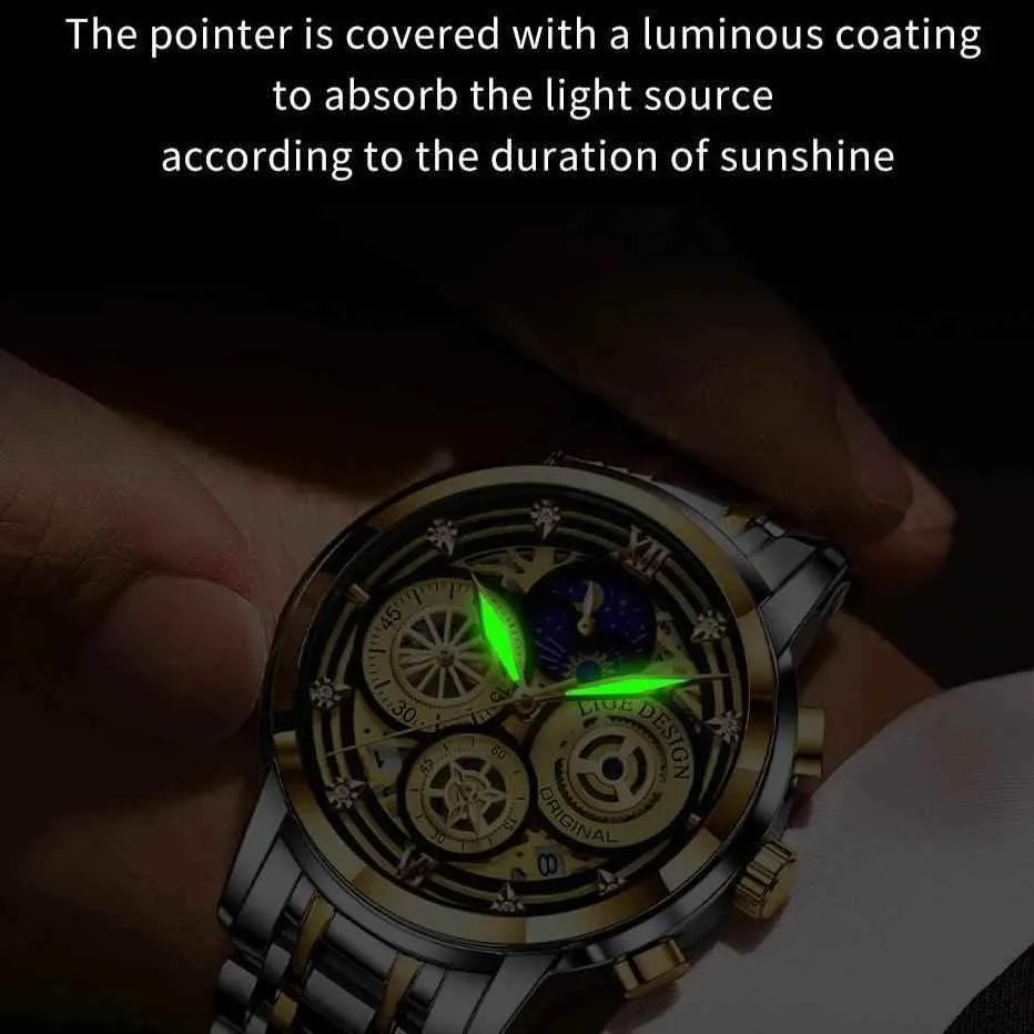 Fashion Stainless Steel Men's Simple Watches MSCWLS58 Sports Quartz