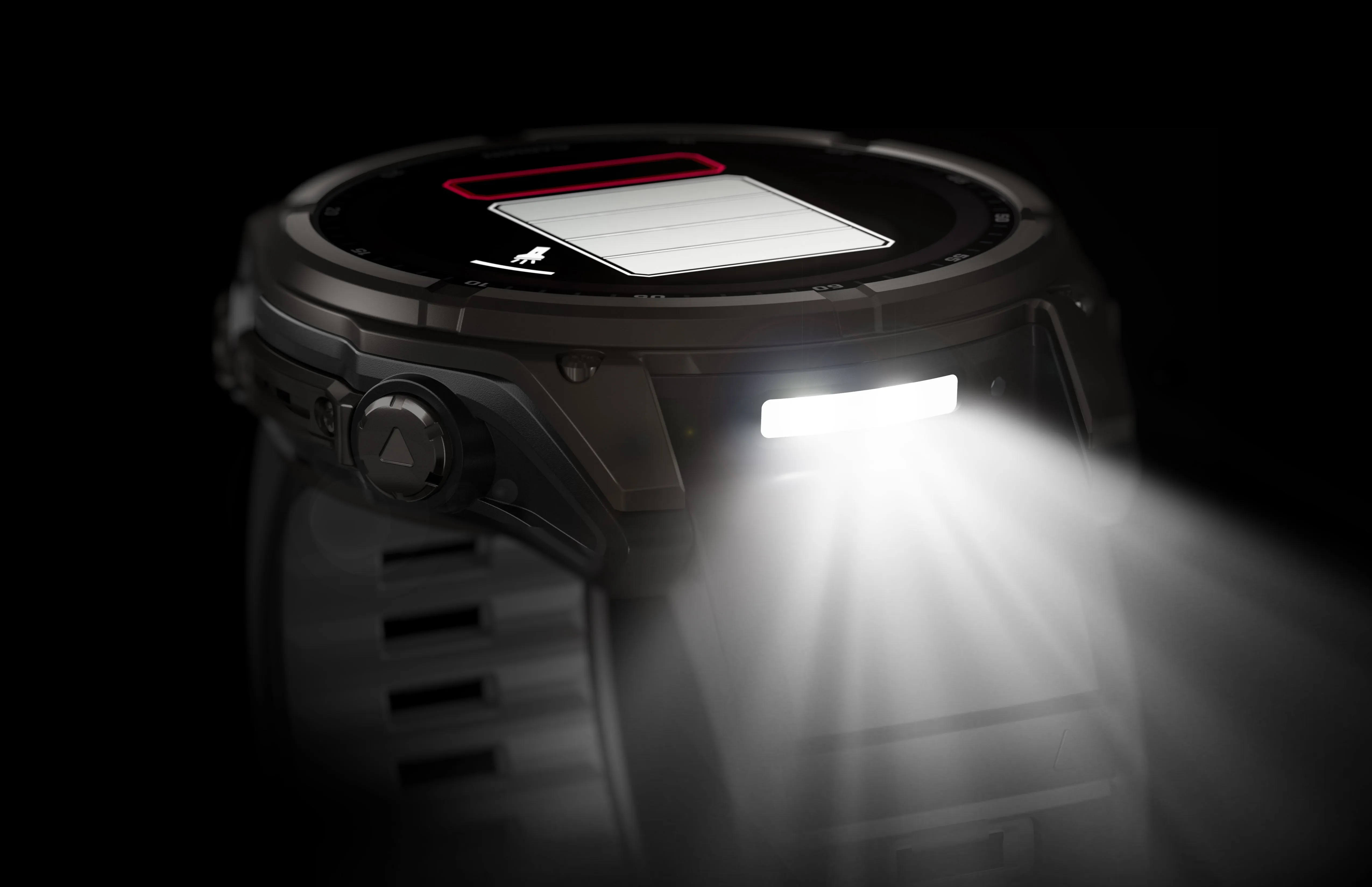 Fenix 8 GPS Smartwatch, 51mm - Solar, Sapphire, Carbon Grey DLC Titanium With Black/Pebble Grey Silicone Band - 010-02907-11