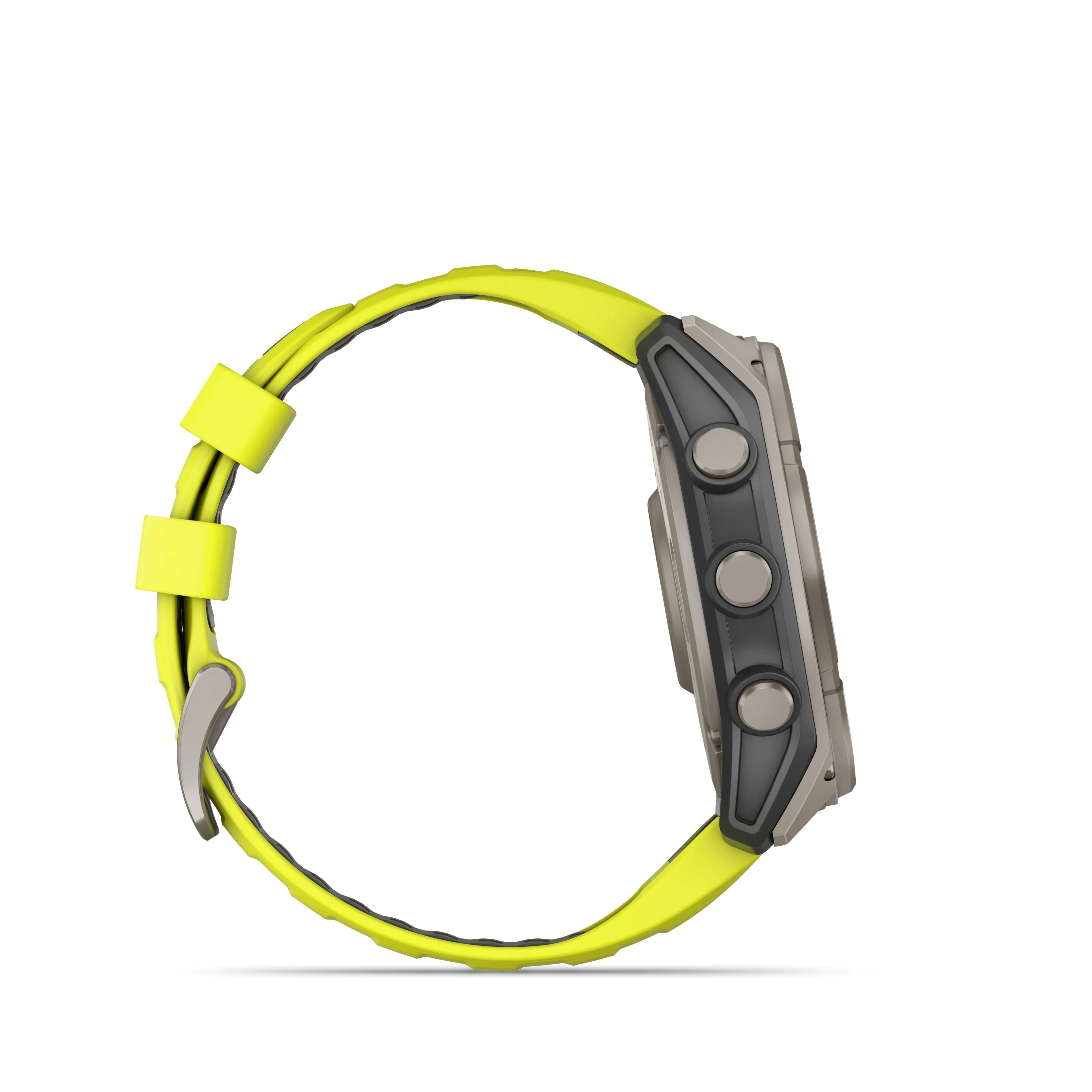 Fenix 8 GPS Smartwatch, 51mm - Solar, Sapphire, Titanium with Amp Yellow/Graphite Silicone Band - 010-02907-21