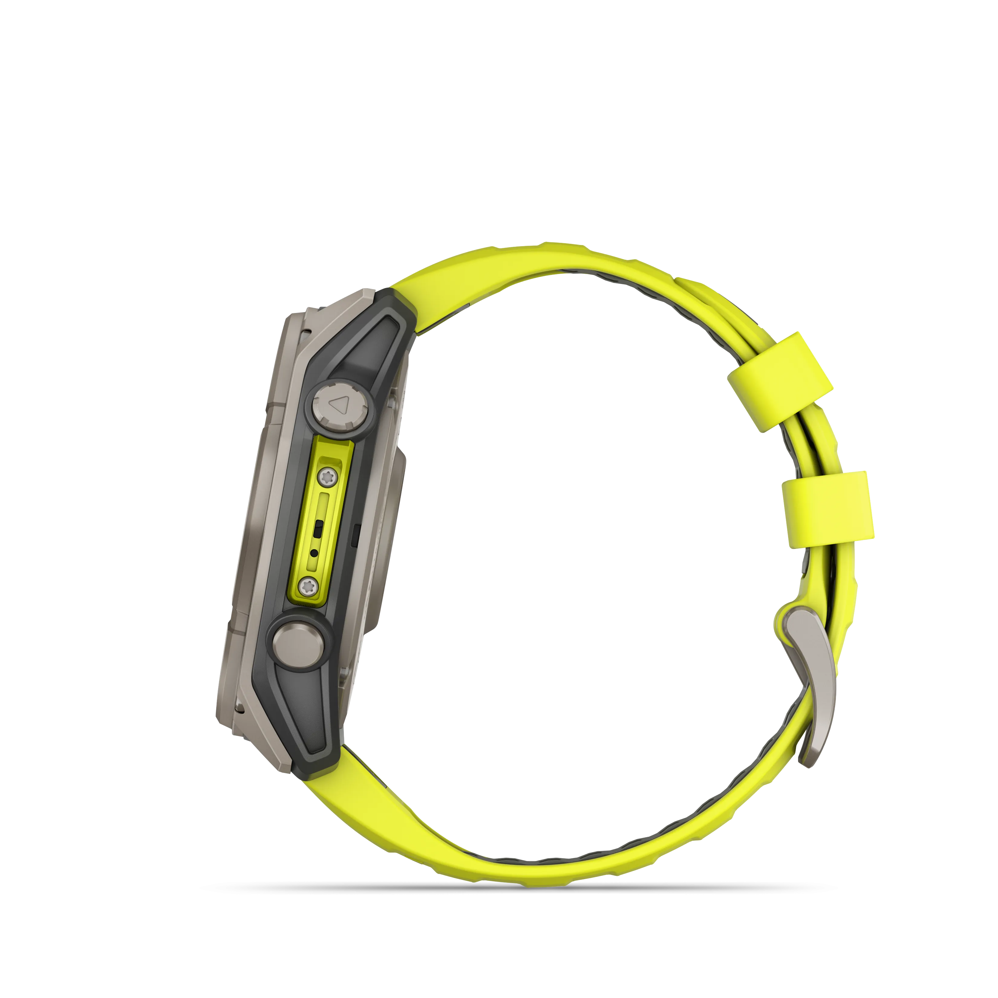 Fenix 8 GPS Smartwatch, 51mm - Solar, Sapphire, Titanium with Amp Yellow/Graphite Silicone Band - 010-02907-21