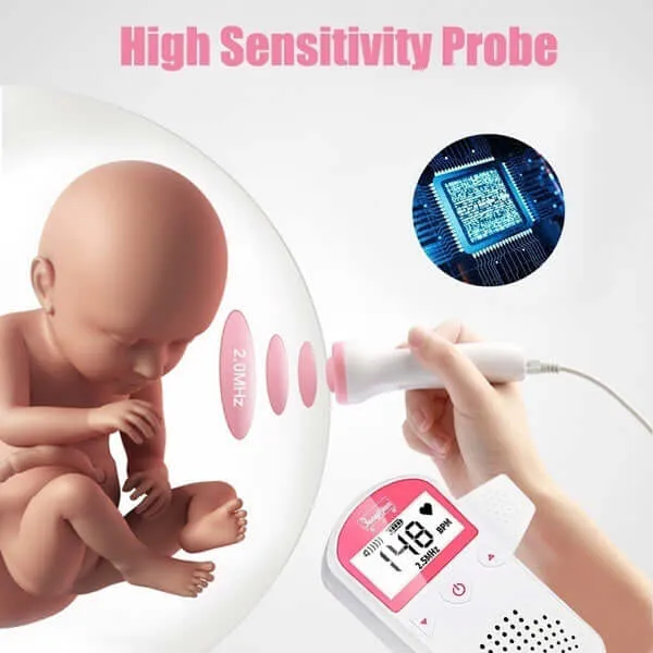 Fetal Doppler Ultrasound Heartbeat Detector