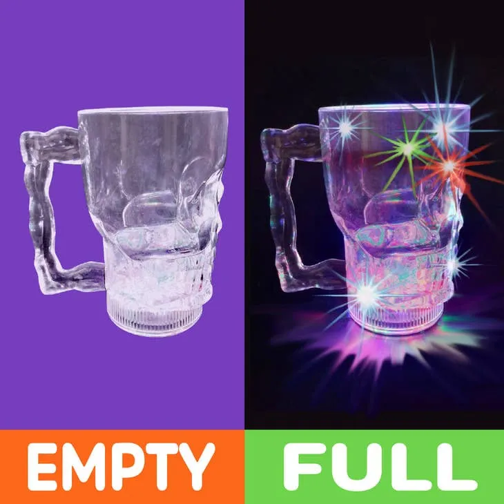 Flashing Glass Skull
