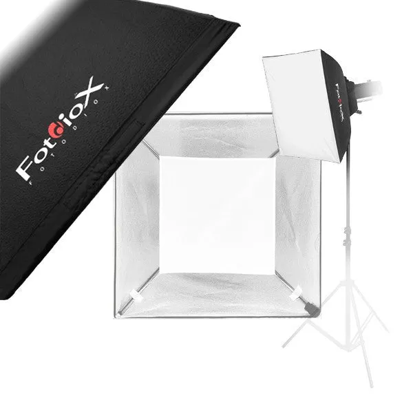 Fotodiox Pro Softbox with Multiblitz P Speedring for Multiblitz P, Compact, and Compatible - Standard Softbox with Silver Reflective Interior with Double Diffusion Panels