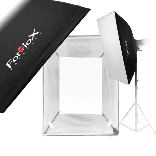 Fotodiox Pro Softbox with Multiblitz P Speedring for Multiblitz P, Compact, and Compatible - Standard Softbox with Silver Reflective Interior with Double Diffusion Panels