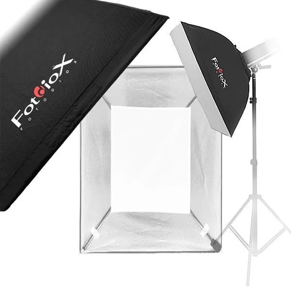 Fotodiox Pro Softbox with Multiblitz P Speedring for Multiblitz P, Compact, and Compatible - Standard Softbox with Silver Reflective Interior with Double Diffusion Panels