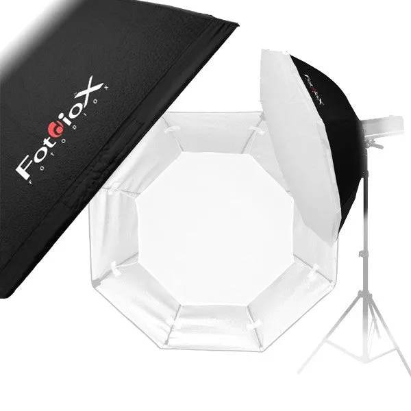 Fotodiox Pro Softbox with Multiblitz P Speedring for Multiblitz P, Compact, and Compatible - Standard Softbox with Silver Reflective Interior with Double Diffusion Panels