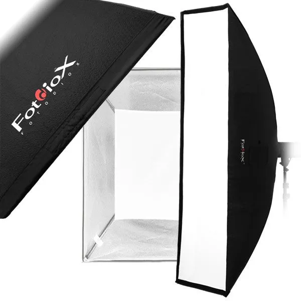 Fotodiox Pro Softbox with Multiblitz V Speedring for Multiblitz V, Varilux, and Compatible - Standard Softbox with Silver Reflective Interior with Double Diffusion Panels