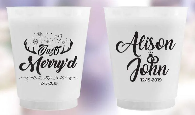 Frosted Wedding Cups (al)