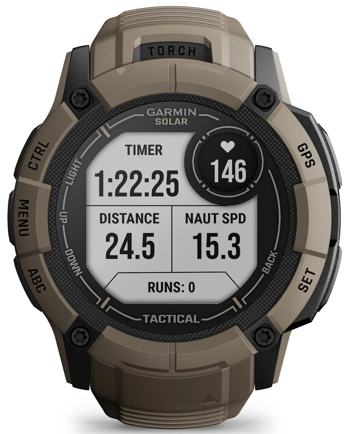 Garmin Instinct 2X Solar Tactical Edition Coyote Tan