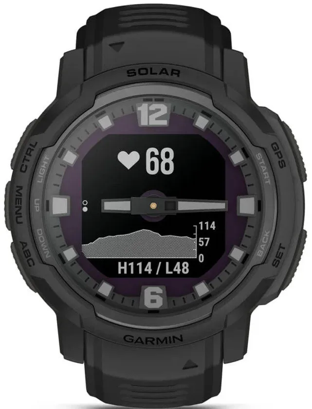 Garmin Instinct Crossover Solar Tactical Edition Black