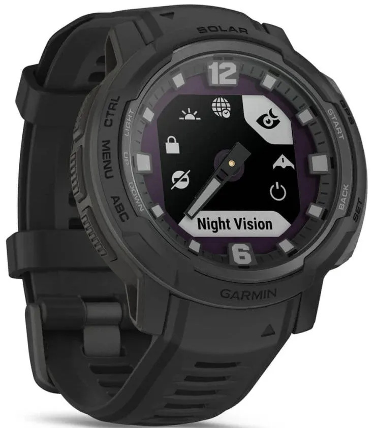 Garmin Instinct Crossover Solar Tactical Edition Black