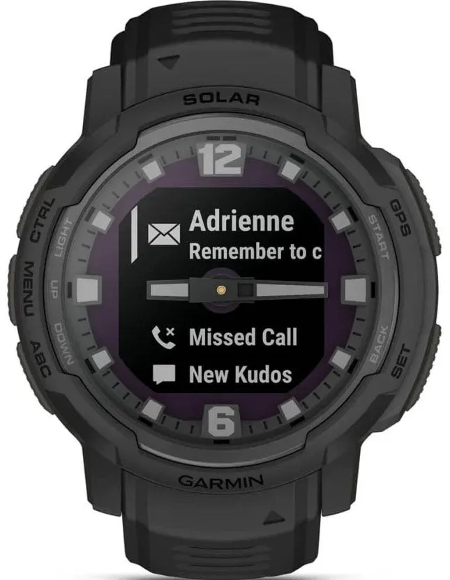 Garmin Instinct Crossover Solar Tactical Edition Black