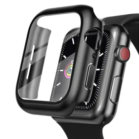 Glass case For Apple Watch series 6 5 4 3 SE 44mm 40mm iWatch Case 42mm 38mm Screen Protector cover apple watch Accessories