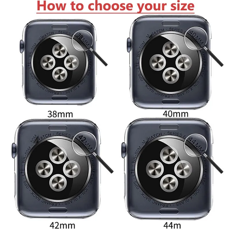 Glass   Cover for Apple Watch case Series 6 5 4 Diamond bumper   Screen Protector iWatch 38mm 40mm 42mm 44mm Accessories |Watch Cases|