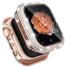Glass   Cover for Apple Watch case Series 6 5 4 Diamond bumper   Screen Protector iWatch 38mm 40mm 42mm 44mm Accessories |Watch Cases|