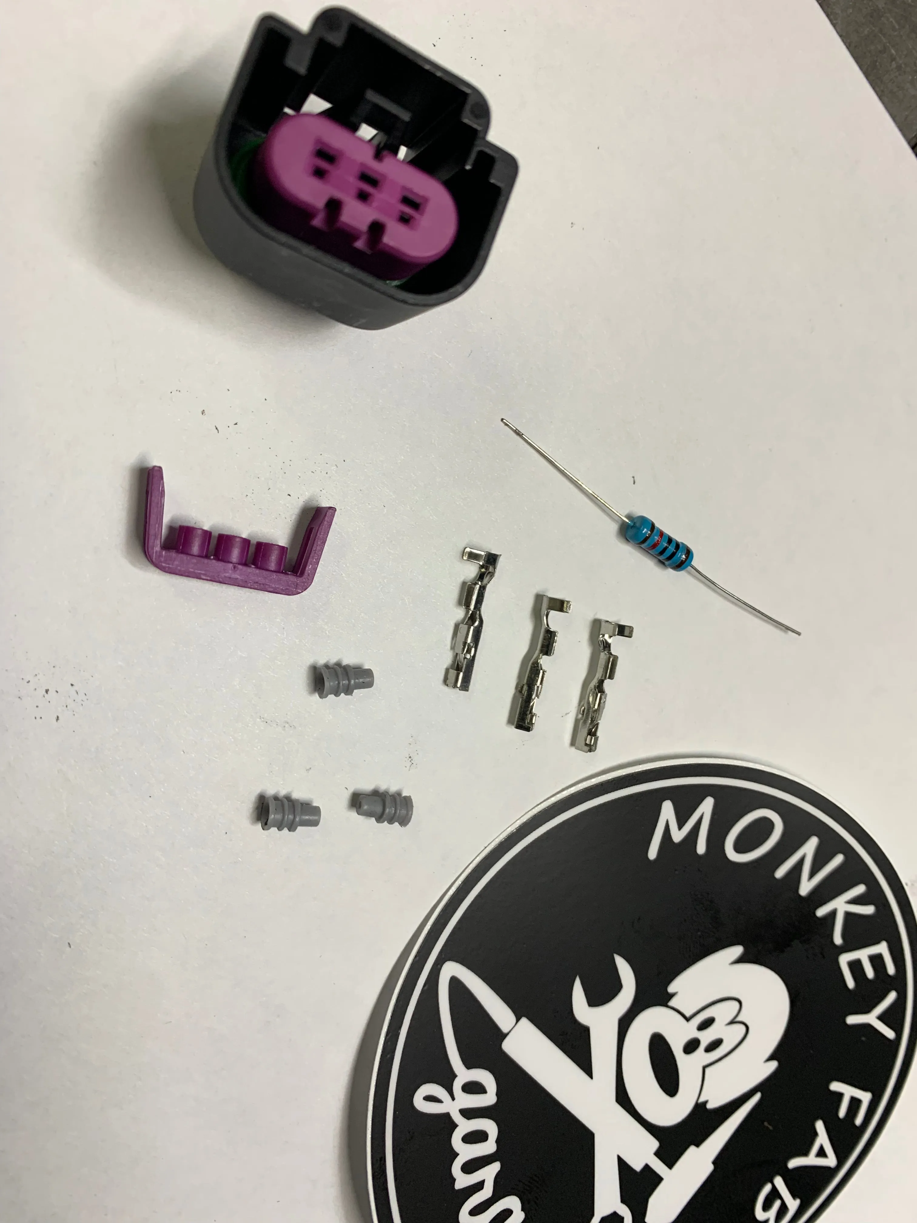 GM Flex fuel sensor connector (with resistor)