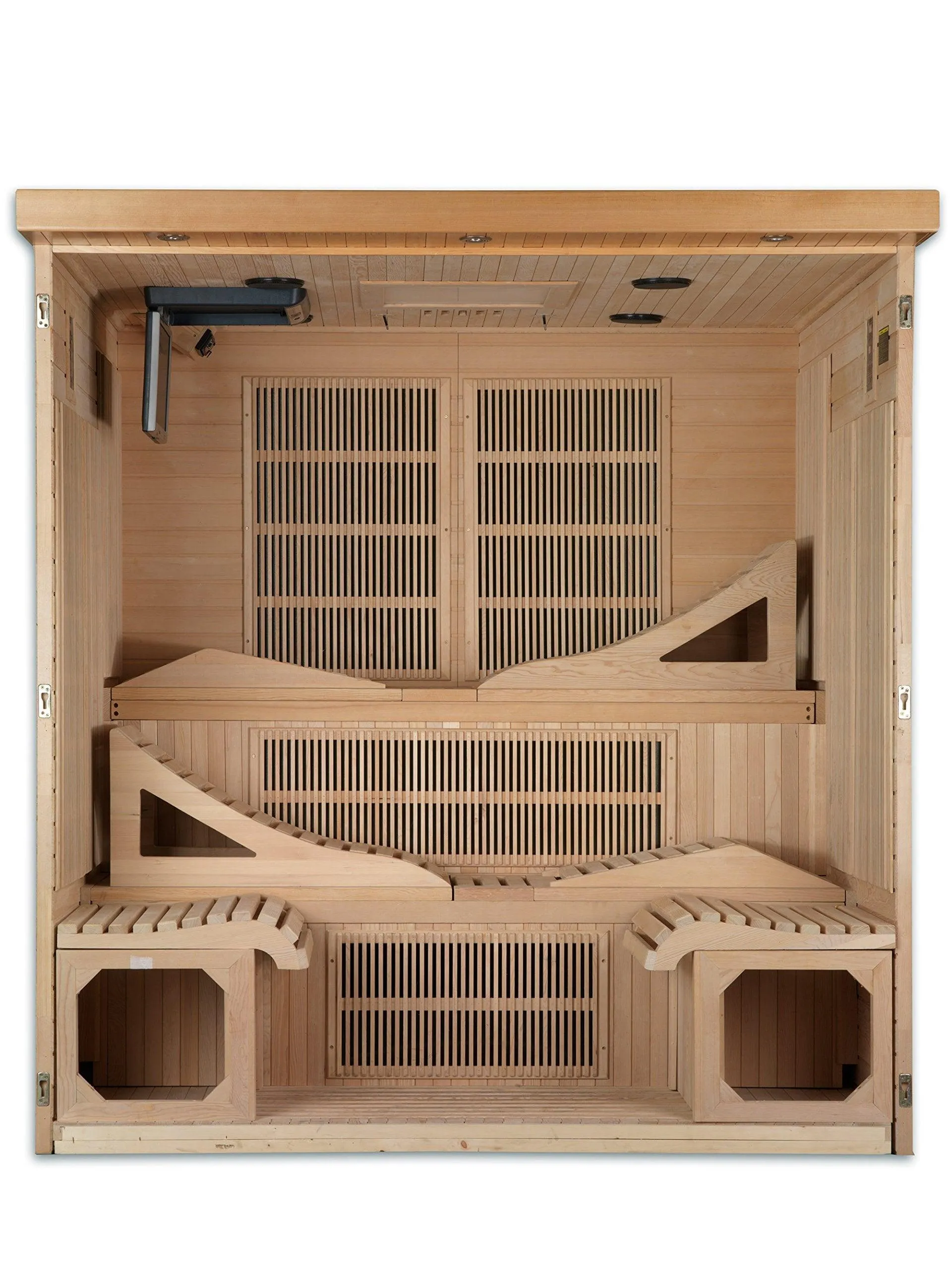 Golden Designs Monaco 6-Person Near Zero EMF Far Infrared Sauna Canadian Hemlock