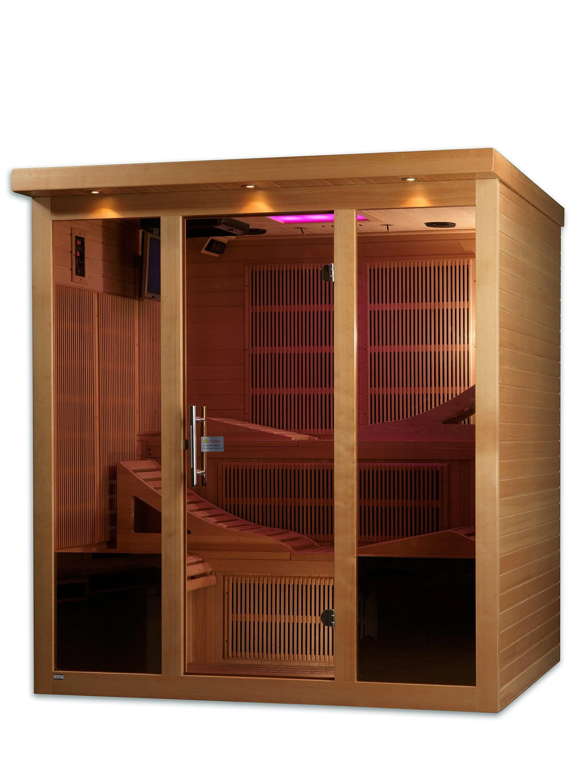 Golden Designs Monaco 6-Person Near Zero EMF Far Infrared Sauna Canadian Hemlock