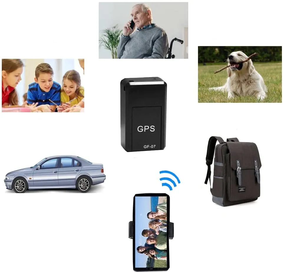 GPS Tracker for Vehicles, Magnetic Mini GPS Real Time Car Locator, Long Standby Portable Real-Time Positioning Device for Kids Elder Pets