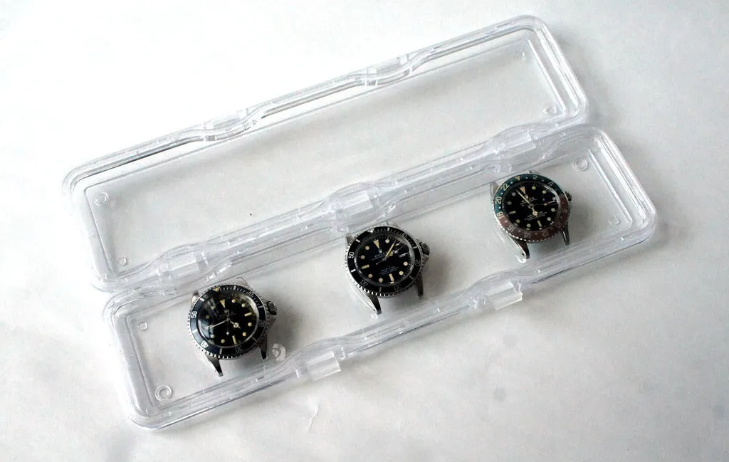 HARDENED ACRYLIC MEMBRANE CLEAR WATCH PROTECTOR CASE  4-PIECE BUNDLE