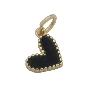 Heart charm (black)