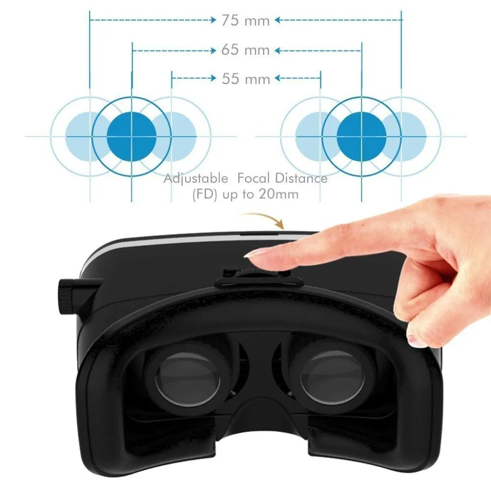 Hot!2018 Google Cardboard VR shinecon Pro Version VR Virtual Reality 3D Glasses  Smart Bluetooth Wireless Remote Control Gamepad