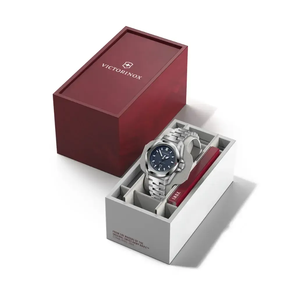 INOX 32MM Steel/Blue Watch
