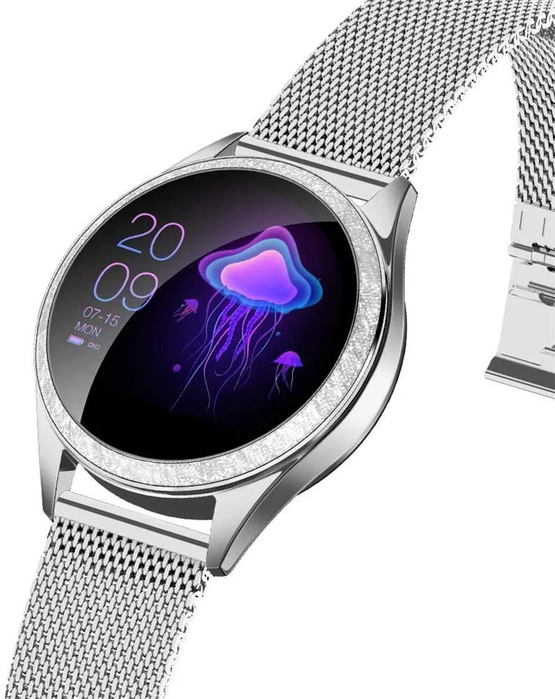KW20 Smartwatch IP68 Waterproof Fitness Tracker For Women with Heart Rate Sleep Monitor Pedometer Physiological Cycle Multi-sports Modes