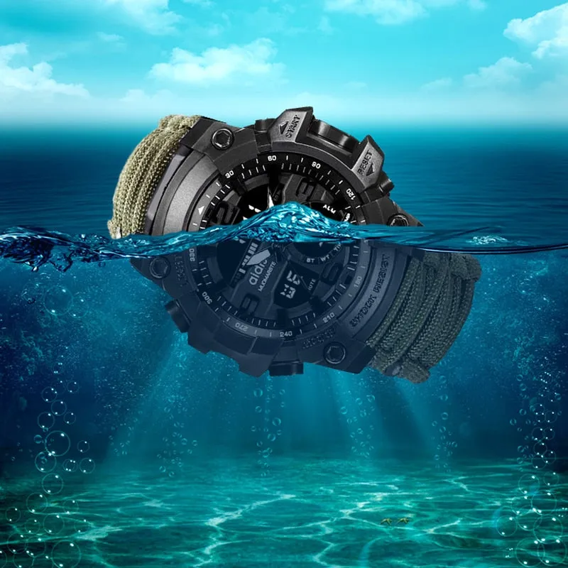 LED Watch with compass 30M Waterproof men's Sports Watch Men Sport Watch Shock Sport Watches Electronic Wristwatches