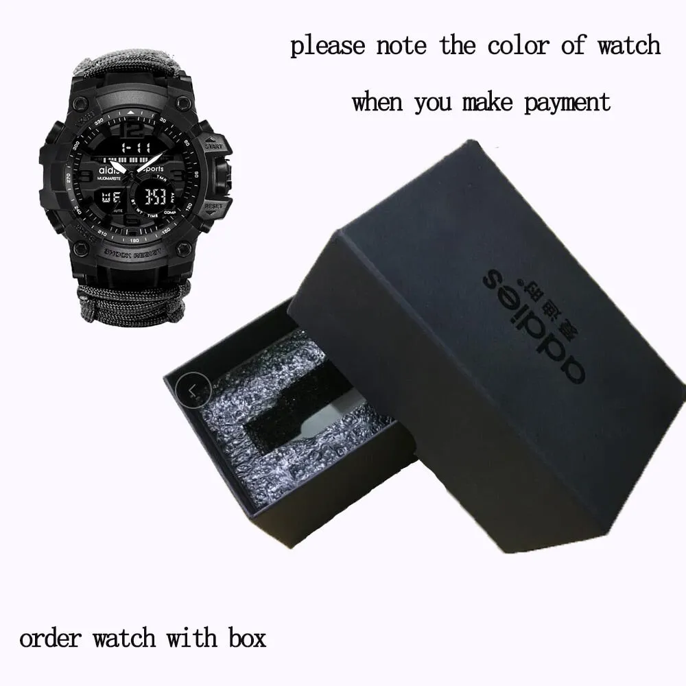 LED Watch with compass 30M Waterproof men's Sports Watch Men Sport Watch Shock Sport Watches Electronic Wristwatches