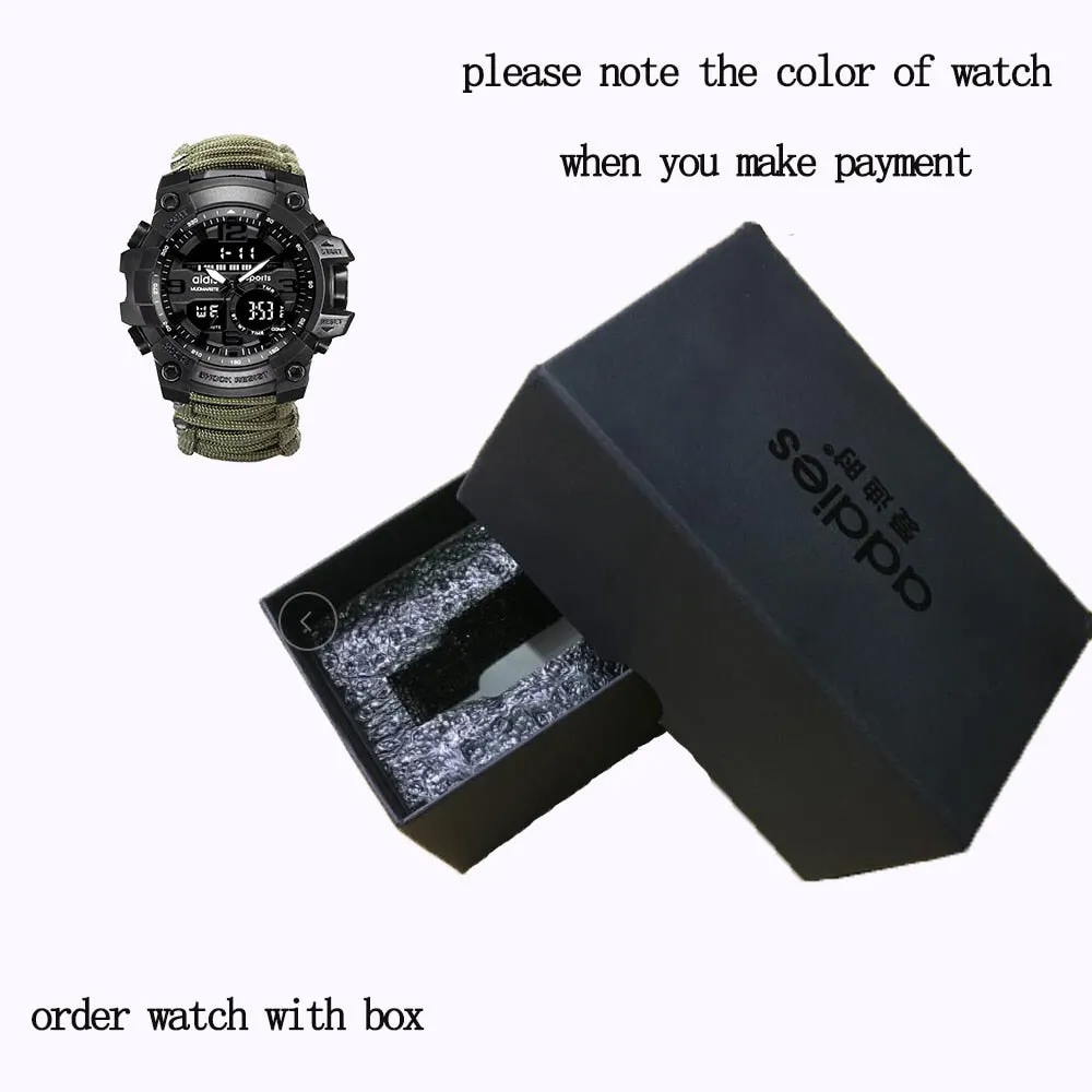 LED Watch with compass 30M Waterproof men's Sports Watch Men Sport Watch Shock Sport Watches Electronic Wristwatches