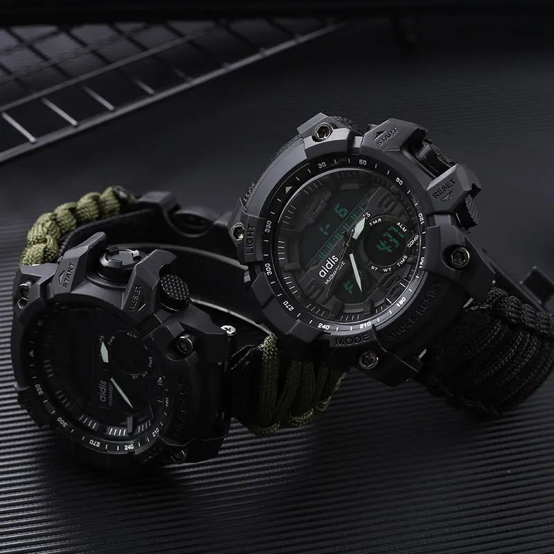 LED Watch with compass 30M Waterproof men's Sports Watch Men Sport Watch Shock Sport Watches Electronic Wristwatches