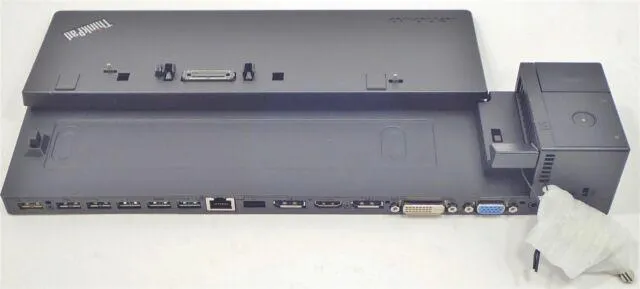 Lenovo ThinkPad Ultra Dock 40a2 Docking Station 04W3956 With Keys - Blk - Refurbished