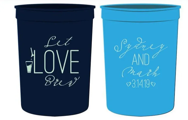 Let Love Brew Wedding Stadium Cups (131)