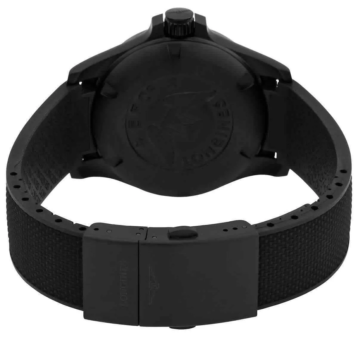 Longines Conquest V.H.P. Black PVD Black Dial Black Rubber Strap Perpetual Calendar Date Quartz Mens Watch L3.716.2.56.9