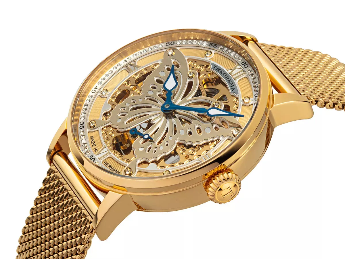 Madame Butterfly Theorema - GM-123-8 |Gold| Made in Germany with 82 Swarovski