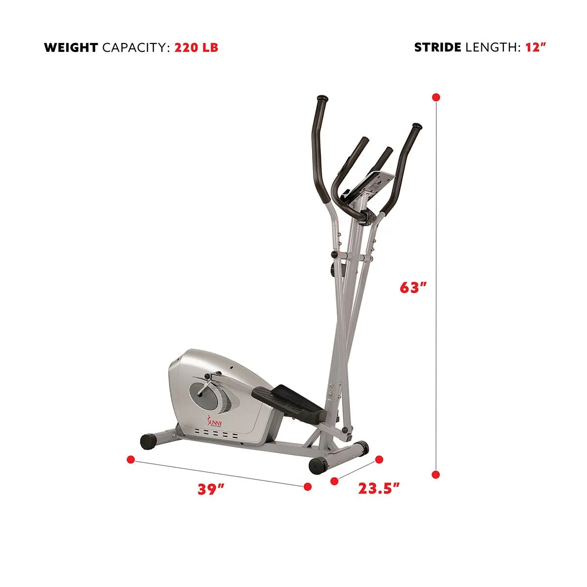 Magnetic Elliptical Trainer Fitness Machine SF-E3607