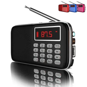 Multifunctional Bluetooth AM FM radio speaker and MP3 player