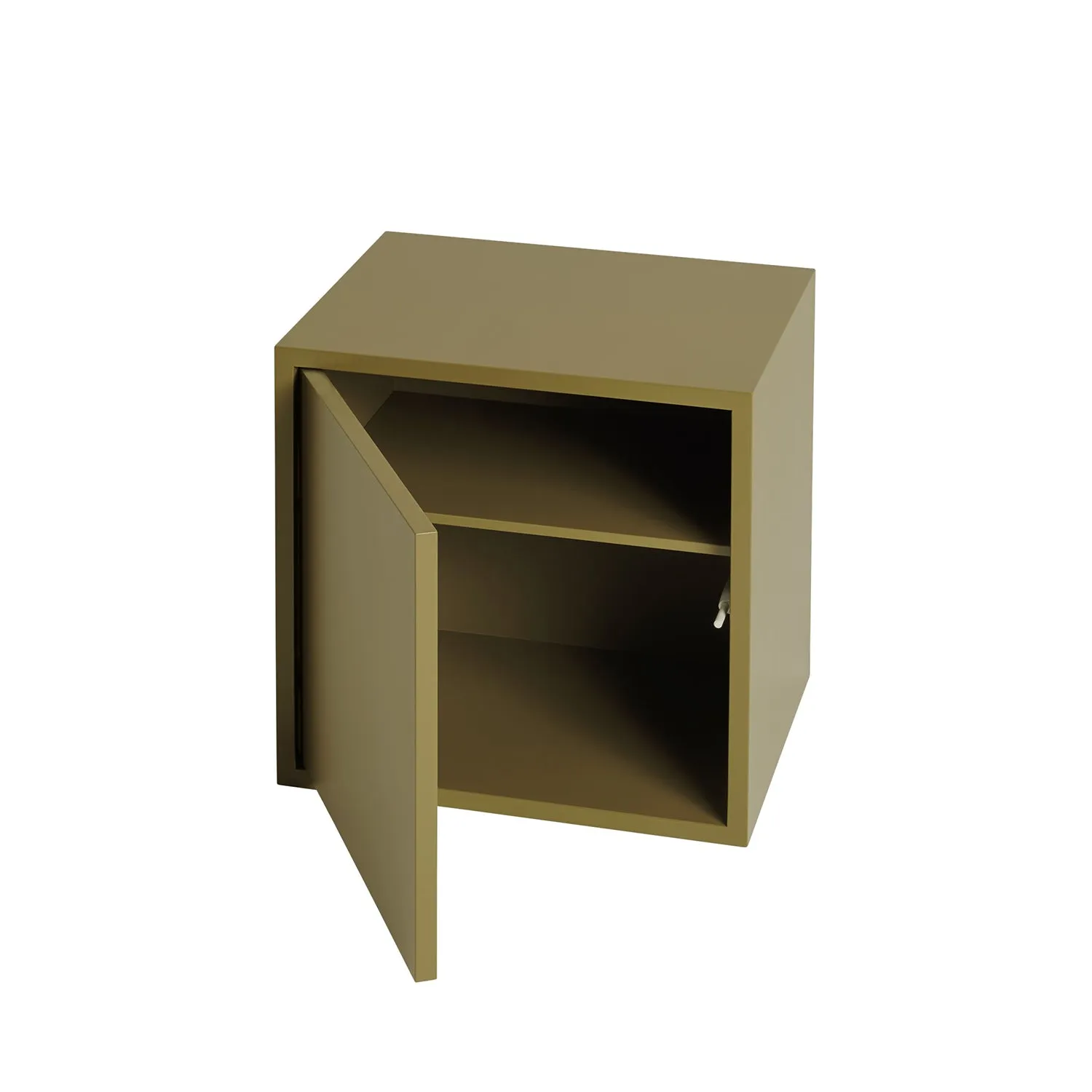 muuto | stacked storage system | shelf for module with door | brown green