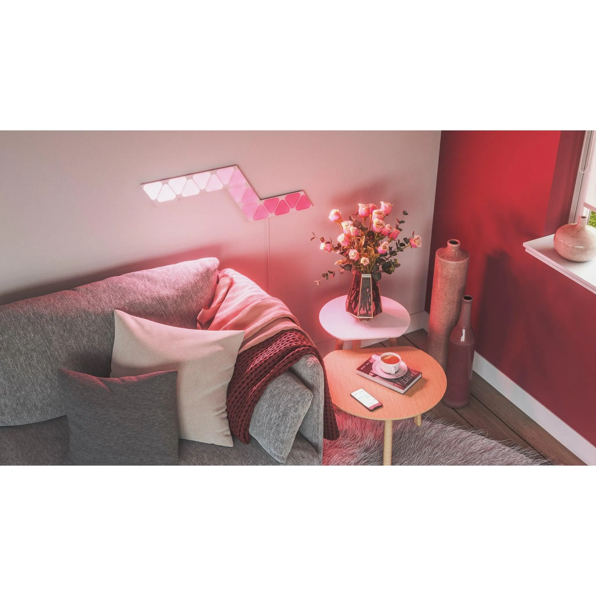 Nanoleaf 10 Light Mini Triangle Expansion Pack - White | NL481001TW10P