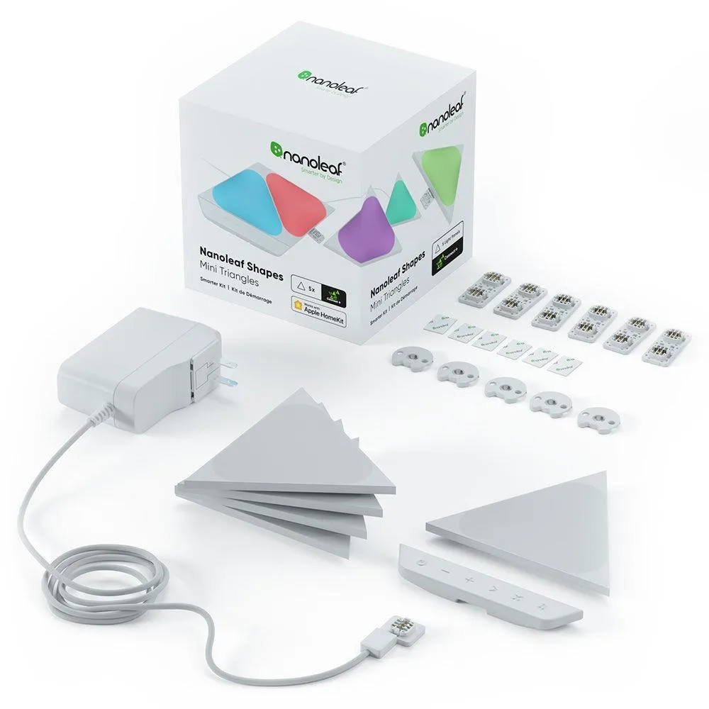 Nanoleaf 5 Light Mini Triangle Starter Kit - White | NL485002TW5PK
