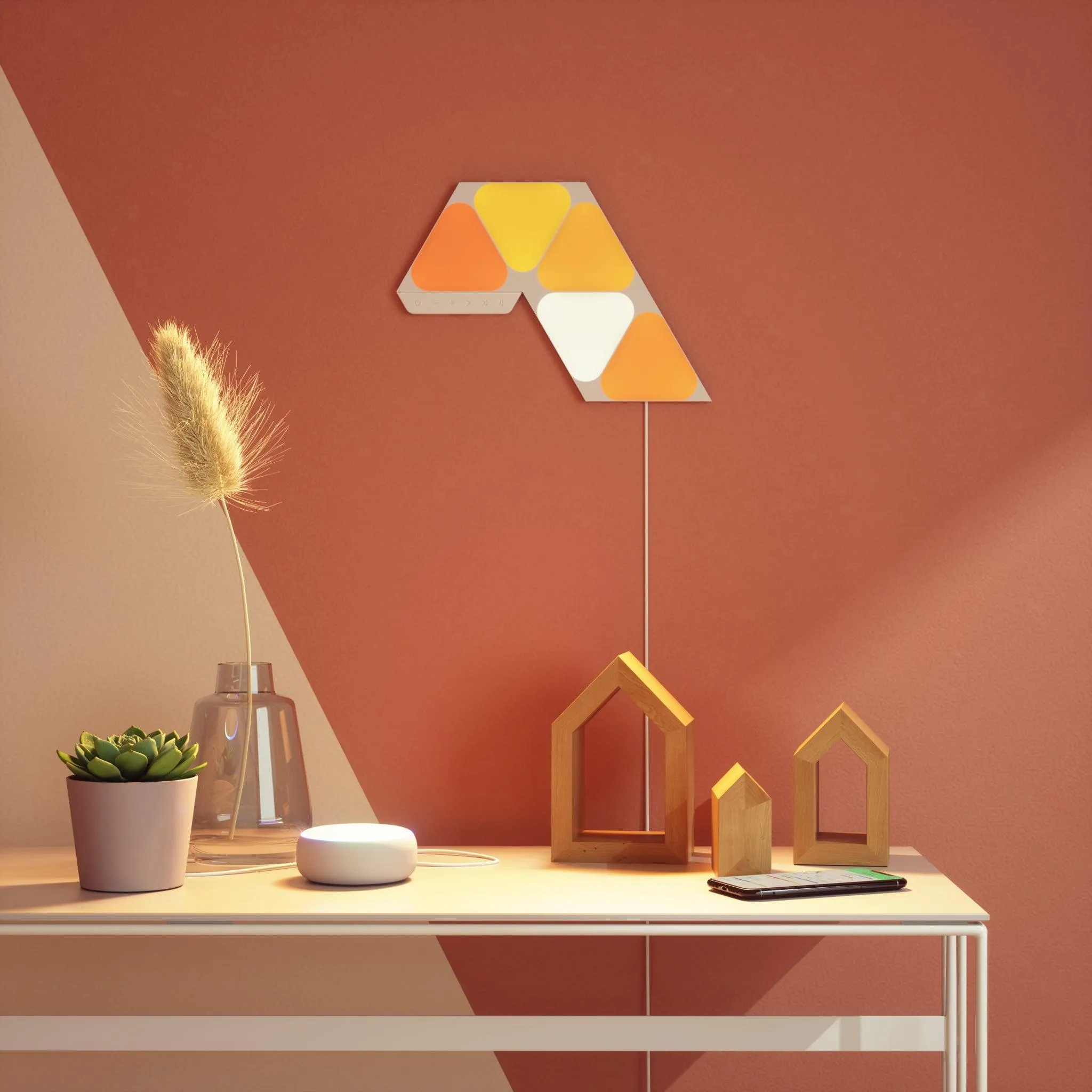 Nanoleaf 5 Light Mini Triangle Starter Kit - White | NL485002TW5PK