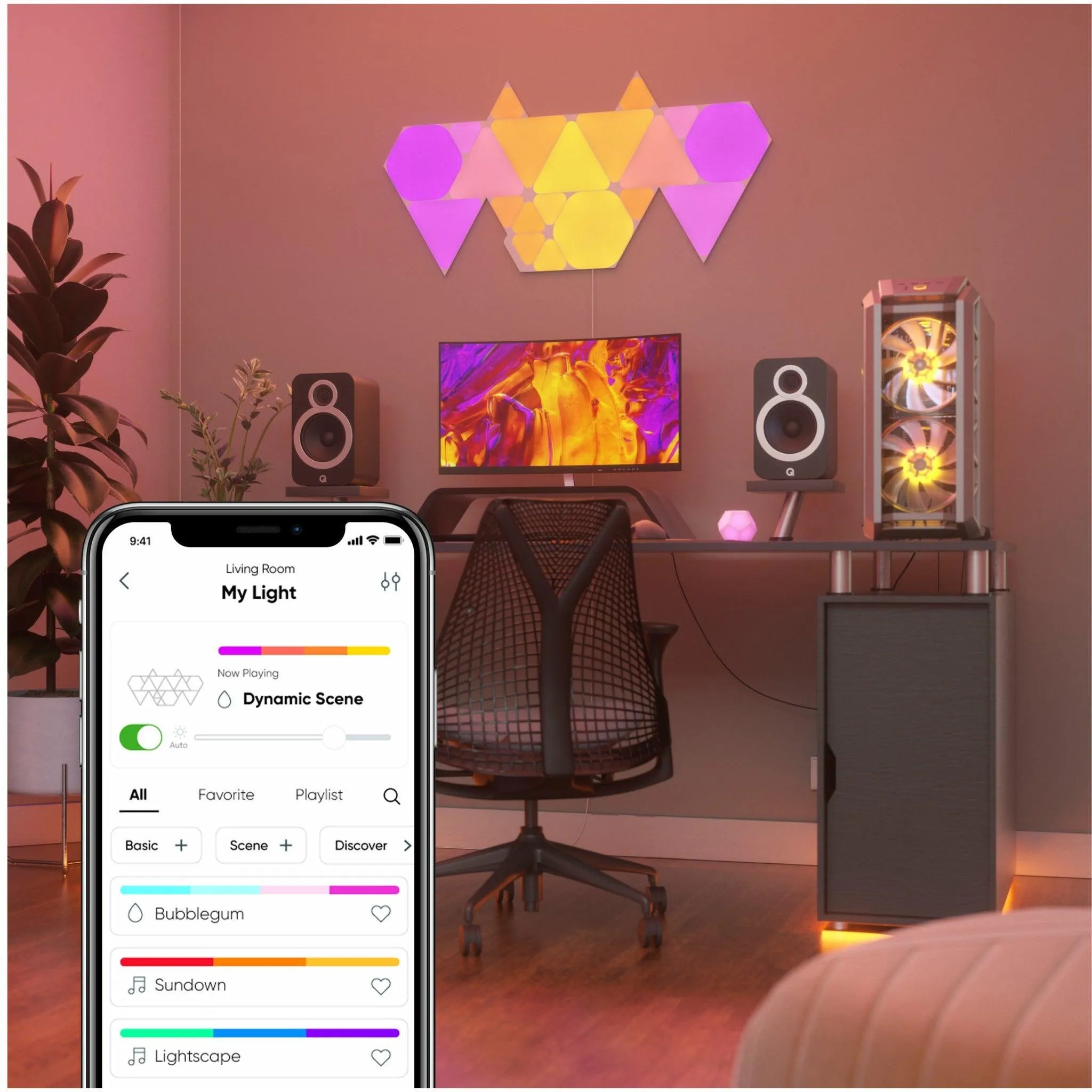 Nanoleaf 9 Light Triangle Shape Starter Kit - White | NL470002TW9PK