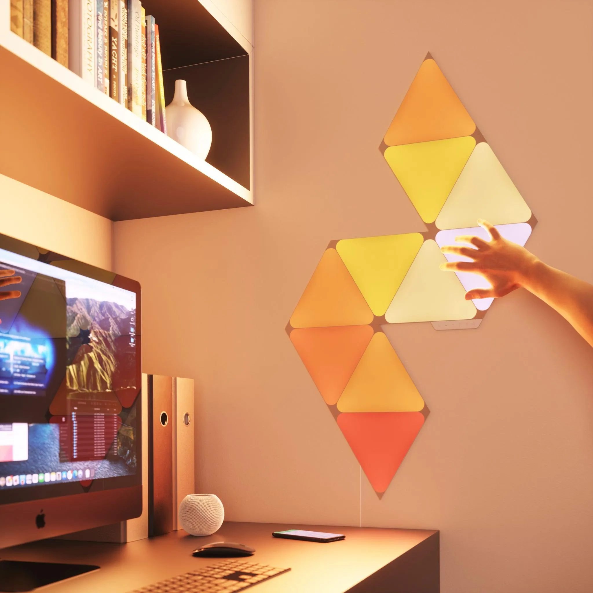 Nanoleaf 9 Light Triangle Shape Starter Kit - White | NL470002TW9PK